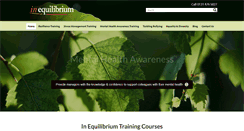 Desktop Screenshot of in-equilibrium.co.uk
